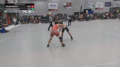 144 lbs Cons. Quarters - Jason DeMarco, Xavier vs Nolan Meisch, Pursuit