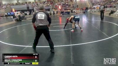 AA 113 lbs Champ. Round 1 - Brock Connatser, Hardin Valley Academy vs Cherno Keita, Bartlett