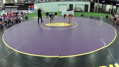 105 lbs Addison Wenkel, Michigan vs Alissa Chanda, Missouri