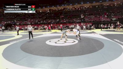 150 lbs Cons. Sub-semis - Brayden Miles, Brunswick vs Cameron Plotts, Mass. Perry
