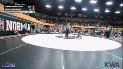 49 lbs Semifinal - Orlando Hernandez, Lone Grove Takedown Club vs Kristopher Henry, Powerhouse Wrestling