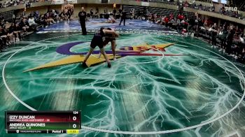 124 lbs Round 2 (4 Team) - Izzy Duncan, Raccoon River-Northwest vs Andrea Quinones, Apple Valley