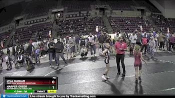 81 lbs 5th Place Match - Lyla Oldham, Pikes Peak Warriors Wrestling vs Harper Greer, Betterman Elite Wrestling