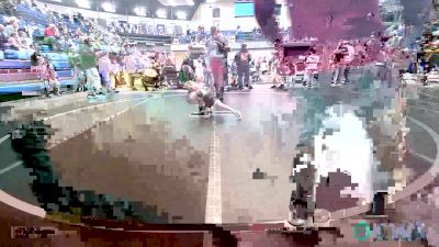 35 lbs Quarterfinal - Colt Manuel, Blackwell Wrestling Club vs Leroy Smith, Hinton Takedown Club