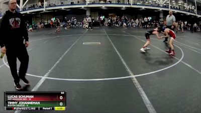 64 lbs Round 3 (6 Team) - Lucas Schuman, Mat Assassins Red vs Timmy Johanneman, Buxton Squeeze