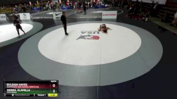 110 lbs Quarterfinal - Ryleigh Hayes, Northview High School Wrestling vs Sierra Alamilla, California