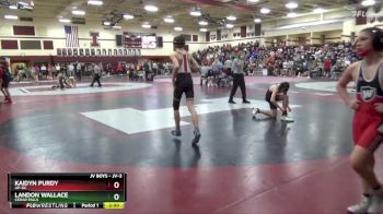 JV-3 lbs Cons. Semi - Kaidyn Purdy, AP-GC vs Landon Wallace, Cedar Falls
