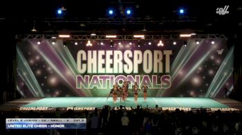 United Elite Cheer - HONOR [2026 L2 Junior - D2 - Small - A Day 2] 2026 CHEERSPORT National All Star Cheerleading Championship