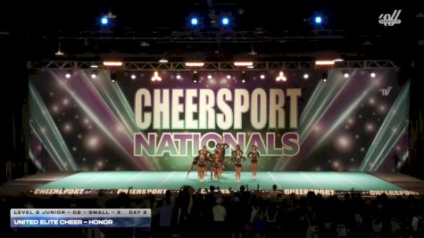 United Elite Cheer - HONOR [2026 L2 Junior - D2 - Small - A Day 2] 2026 CHEERSPORT National All Star Cheerleading Championship