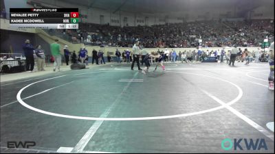 58 lbs Quarterfinal - Nevalee Petty, Skiatook Youth Wrestling vs Kadee McDowell, Noble Takedown Club