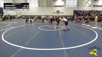 165 lbs Round 2 - Bailey Fuller, Club Not Listed vs Isabelle Kiehle, Whitney Point Youth Wrestling Club