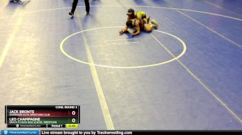 106 lbs Cons. Round 2 - Jack Bronte, Livermore Elite Wrestling Club vs Leo Champagne, Grace M Davis High School Wrestling