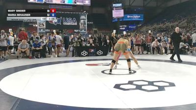 155 lbs Cons. Rd Of 16 - Mary Snider, California vs Maria Imhauser, New Jersey