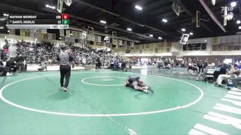 150 lbs Champ. Round 2 - Nathan Monday, Corona Del Mar vs Daryl Hurlic, Canyon Springs