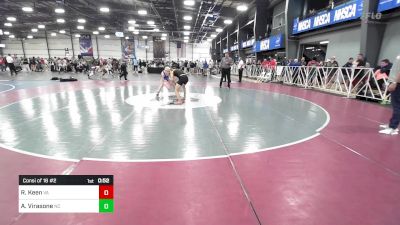 100 lbs Consi Of 16 #2 - Riley Keen, VA vs Ayven Virasone, NC