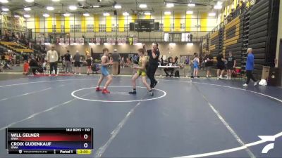 110 lbs Round 2 - Will Gelner, Iowa vs Croix Gudenkauf, Iowa