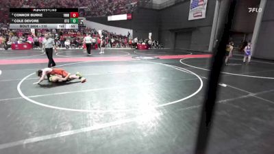 110 lbs Cons. Round 2 - Cole Devore, B.A.M Training Center vs Connor Burke, Stratford