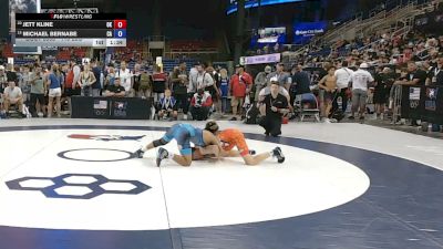 113 lbs Quarters - Jett Kline, Oklahoma vs Michael Bernabe, California