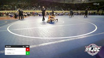 106 lbs Quarterfinal - Easton Witters, Cowboy Wrestling Club vs Isaiah Tuttle, Nebraska Wrestling Academy
