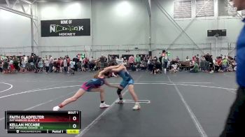 92 lbs Semis (4 Team) - Faith Gladfelter, Mat Warriors Black vs Kellan McCabe, Mat Warriors Orange