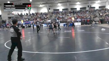 A 138 lbs Champ. Round 1 - Hunter Poe, Signal Mountain High School vs Haden Jones, Sullivan East High School