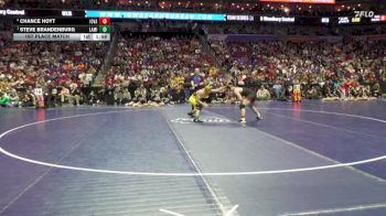 1A-150 lbs 1st Place Match - Steve Brandenburg, Lake Mills vs Chance Hoyt, Iowa Valley, Marengo