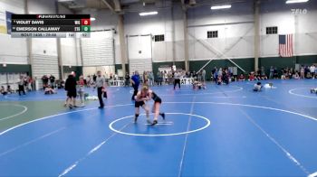 79-86 lbs Cons. Semi - Violet Davis, Wiggins vs Emerson Callaway, 2TG