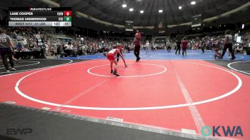 61 lbs Consi Of 4 - Lane Cooper, Fort Gibson Youth Wrestling vs Thomas Underwood, Owasso Takedown Club