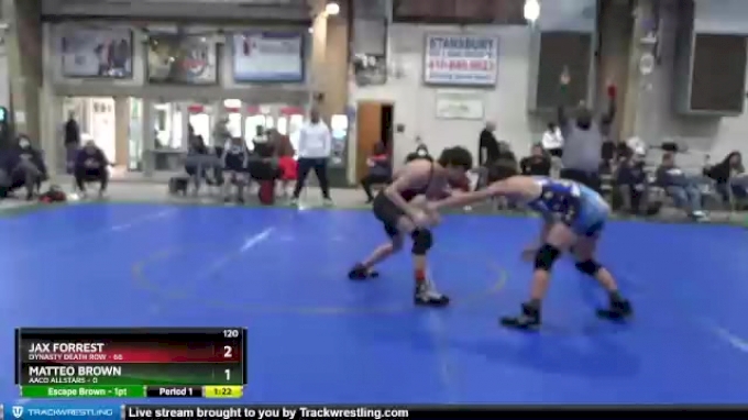 120 lbs Round 1 (4 Team) - Jax Forrest, Dynasty Death Row vs Matteo ...