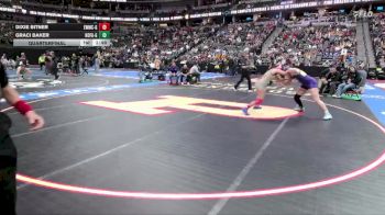 G155-4A Quarterfinal - Dixie Bitner, County Line Girls vs Graci Baker, Holy Family Girls