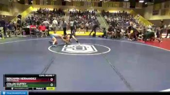 132 lbs Cons. Round 7 - Benjamin Hernandez, San Clemente vs Collin Guffey, Granite Hills (El Cajon)