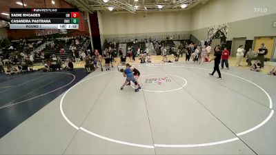 115-120 lbs Round 1 - Sadie Rhoades, Uintah Wrestling vs Casandra Pastrana, Defiant Wrestling Club