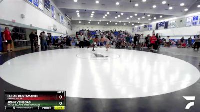 190 lbs Cons. Round 3 - Lucas Bustamante, Eastvale Elite vs John Venegas, Victor Villains Wrestling Club