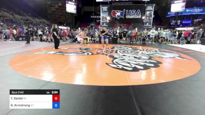 190 lbs Cons 64 #2 - Tucker Seidel, PA vs Brady Armstrong, MT