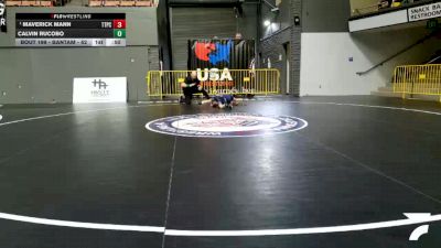 Bantam - 62 lbs Champ. Round 2 - Maverick Mann, Team Temecula /Pin Club vs Calvin Rucobo
