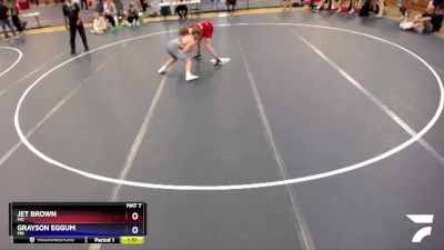 132 lbs Quarterfinal - Jet Brown, MO vs Grayson Eggum, MN