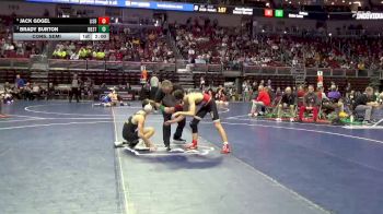 1A-113 lbs Cons. Semi - Jack Gogel, Lisbon vs Brady Burton, Westwood, Sloan