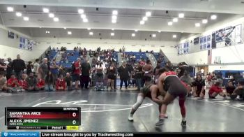 150 lbs Semifinal - Alexis Jimenez, Sweg Boys vs Samantha Arce, Team Faith