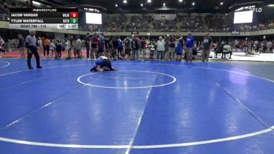 115 lbs Round Of 16 - Jacob Vargas, Wilmington Manor vs Tyler Waterfall, Hatboro