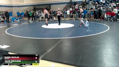 160 lbs Quarterfinal - Kaden Nicolas, Becker vs Vache Ebralidze, Coon Rapids