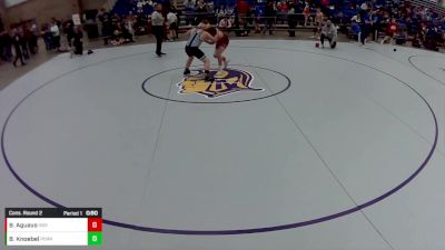 12U Boys - 108 lbs Cons. Round 2 - Blake Aguayo, Indiana vs Blake Knoebel, Pennsylvania