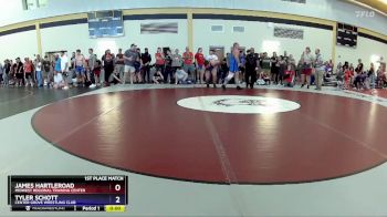 285 lbs 1st Place Match - James Hartleroad, Midwest Regional Training Center vs Tyler Schott, Center Grove Wrestling Club