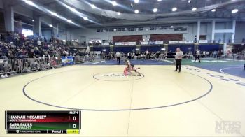 114 lbs Quarterfinal - Hannah Mccarley, North Tonawanda-6 vs Sara Pauls, Minisink Valley-9