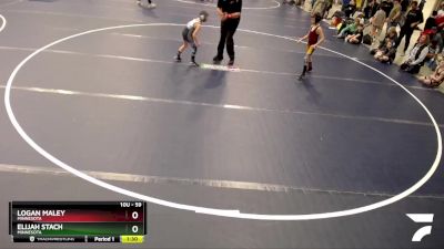 59 lbs Cons. Round 3 - Elijah Stach, Minnesota vs Logan Maley, Minnesota