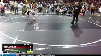 67 lbs Cons. Round 2 - Liam Wright, Bear Cave Wrestling Club vs John Trujillo, Duran Wrestling Club