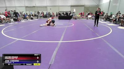 106 lbs Round 1 (8 Team) - Jacob Kranz, Minnesota Red vs Jose Cordero, Tennessee