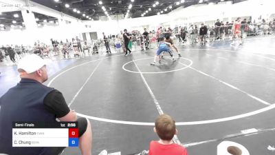 144 lbs Semifinal - Kolby Hamilton, Evanston Elite Wrestling vs Colin Chung, Royalty WC