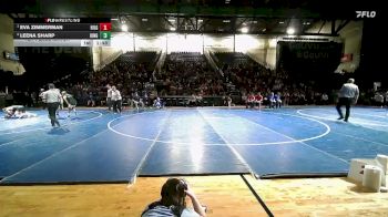 Girls 105 M2B 1st Place Match - Eva Zimmerman, Hillcrest - Girls vs Leena Sharp, Uintah - Girls