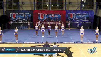 South Bay Cheer 360 - Lady Rays [2021 L4 Senior Day 1] 2021 USA Southern California Fall Challenge