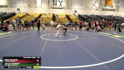 108 lbs Cons. Round 4 - Ethan Murphy, GPS Wrestling Club vs Nico Dolson, Club Not Listed